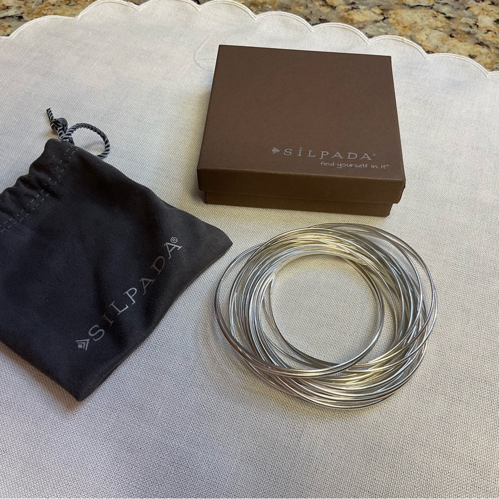 SILPADA 21 Salute Bangles STERLING SILVER